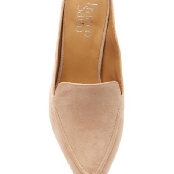 franco sarto suede mules